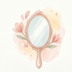 A gentle illustration representing body image and self-worth.