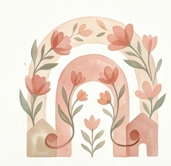 A gentle illustration representing family expectations and generational patterns.