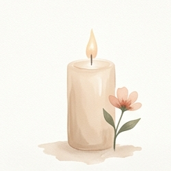 A delicate therapeutic illustration representing grief and emotional loss.
